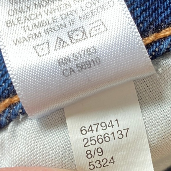 Goldie Blues Cheeky Taper Ankle High Rise Dark Blue Denim Jeans Womens 14 - Picture 11 of 11